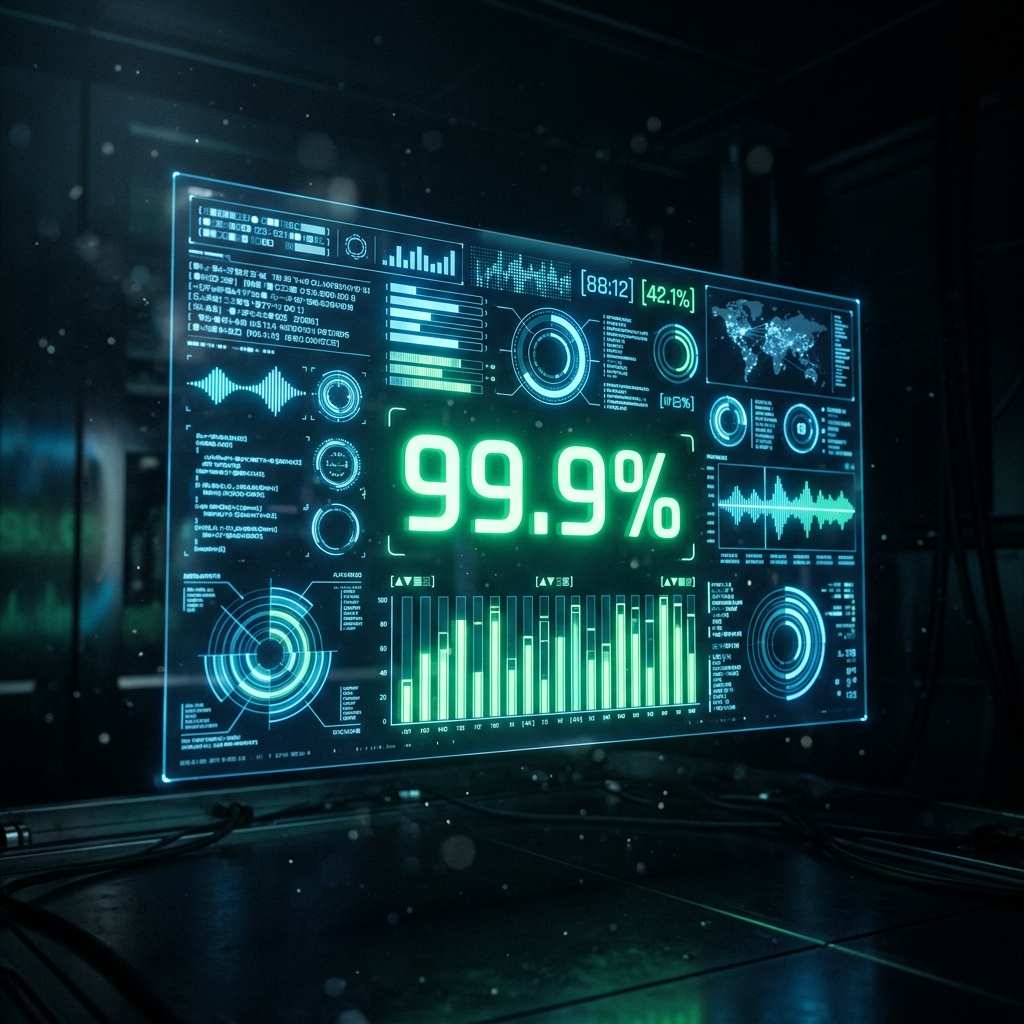 Dashboard with coverage metrics and match percentages