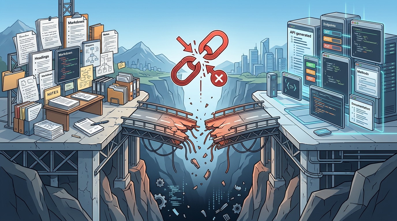 Broken links between systems