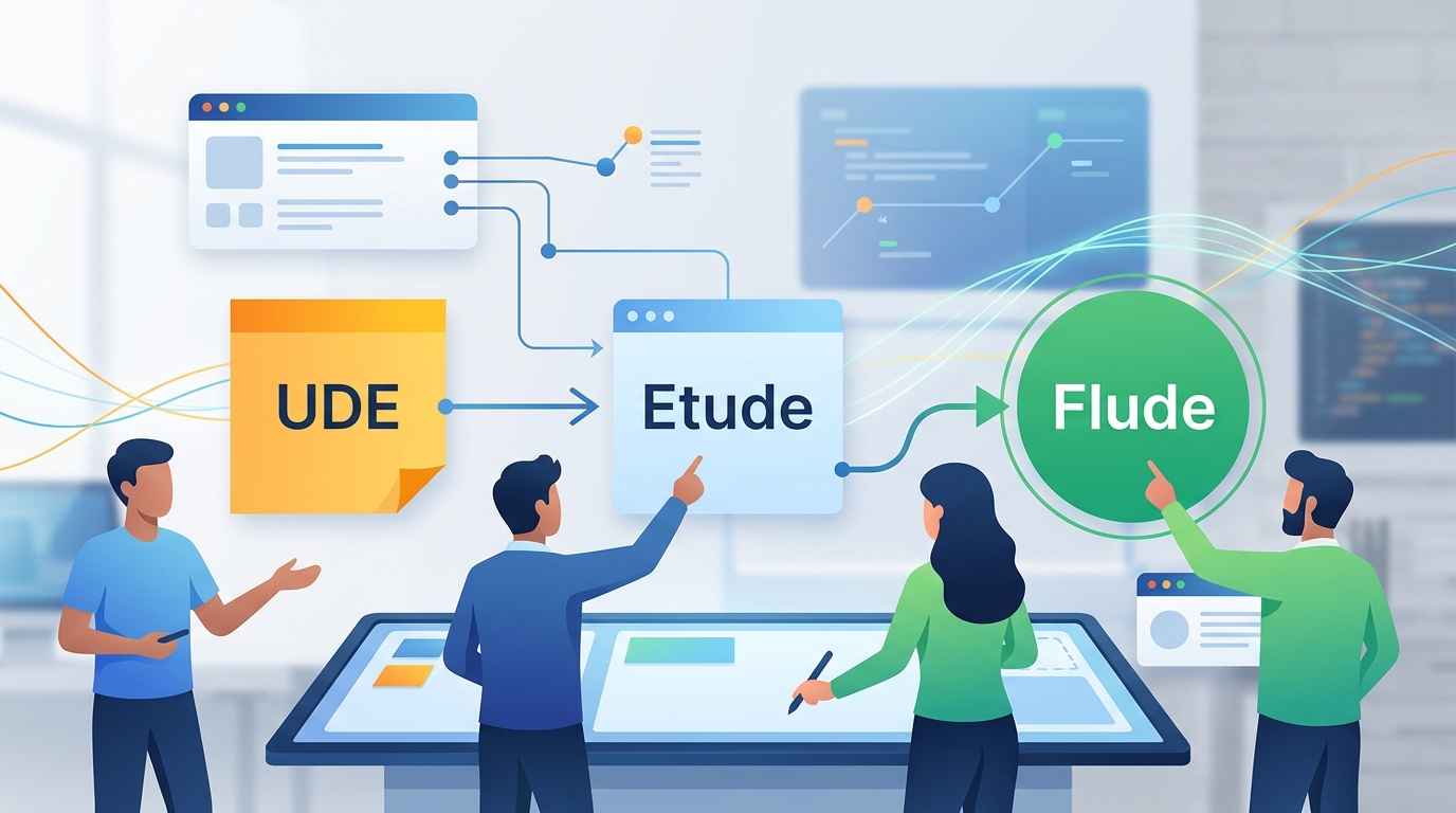 Naming search: from UDE to Flude
